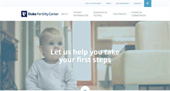 Desktop Screenshot of dukefertilitycenter.org